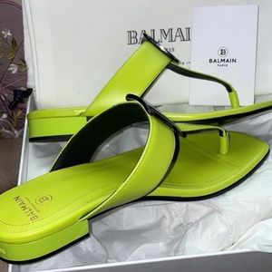 Balmain Sofia Flat Sandals, size 6.5